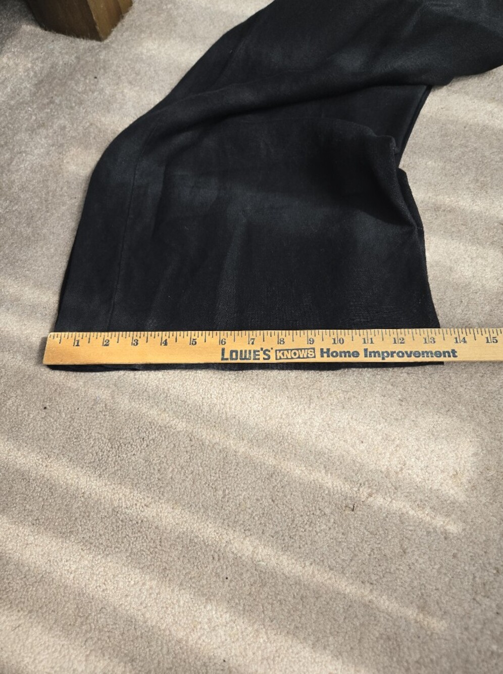 Wide-Leg Linen Black Pants - Picture 4 of 4